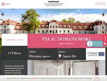 Tablet Screenshot of palacdomaniowski.pl
